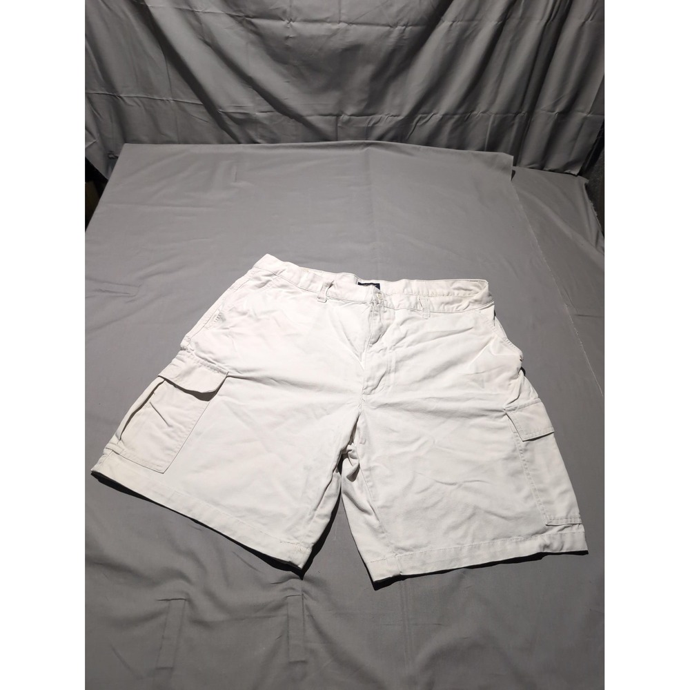 Dockers‎ Khakis Cargo Shorts Mens 40 White Classic Cotton Pockets Outdoor Summer